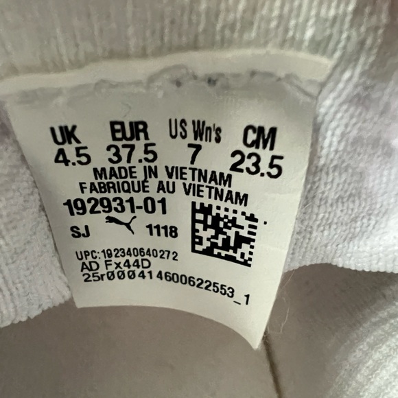 Puma x Selena Gomez Runner White Lace Up Running Trainers Womens - Picture 8 of 9